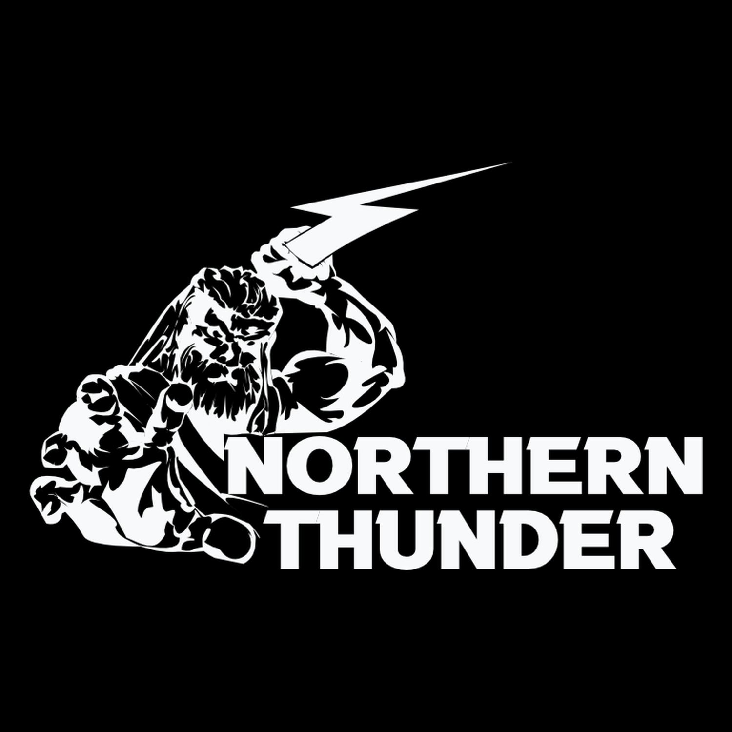Northern Thunder enlarged inverted logo collection card